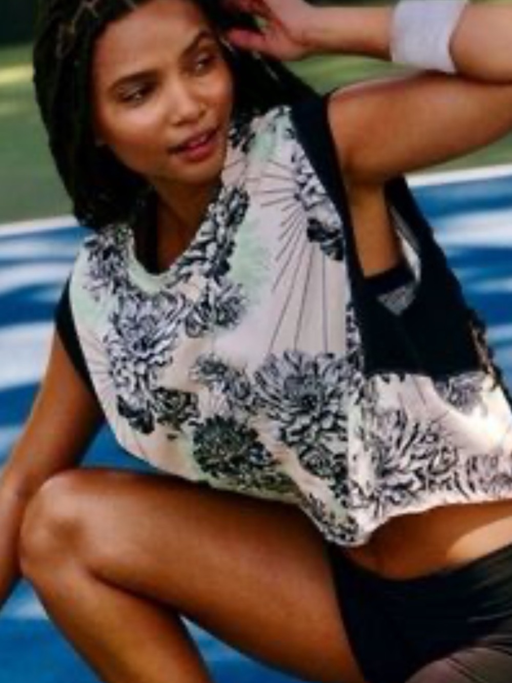 Free People Movement Floral Print top size M